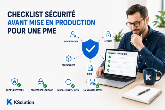 Checklist sécurité avant mise en production pour une PME