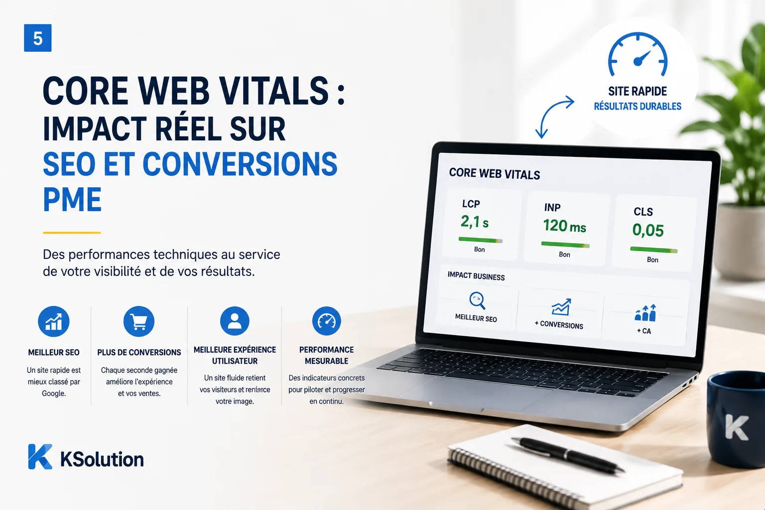 Core Web Vitals : impact réel sur SEO et conversions PME