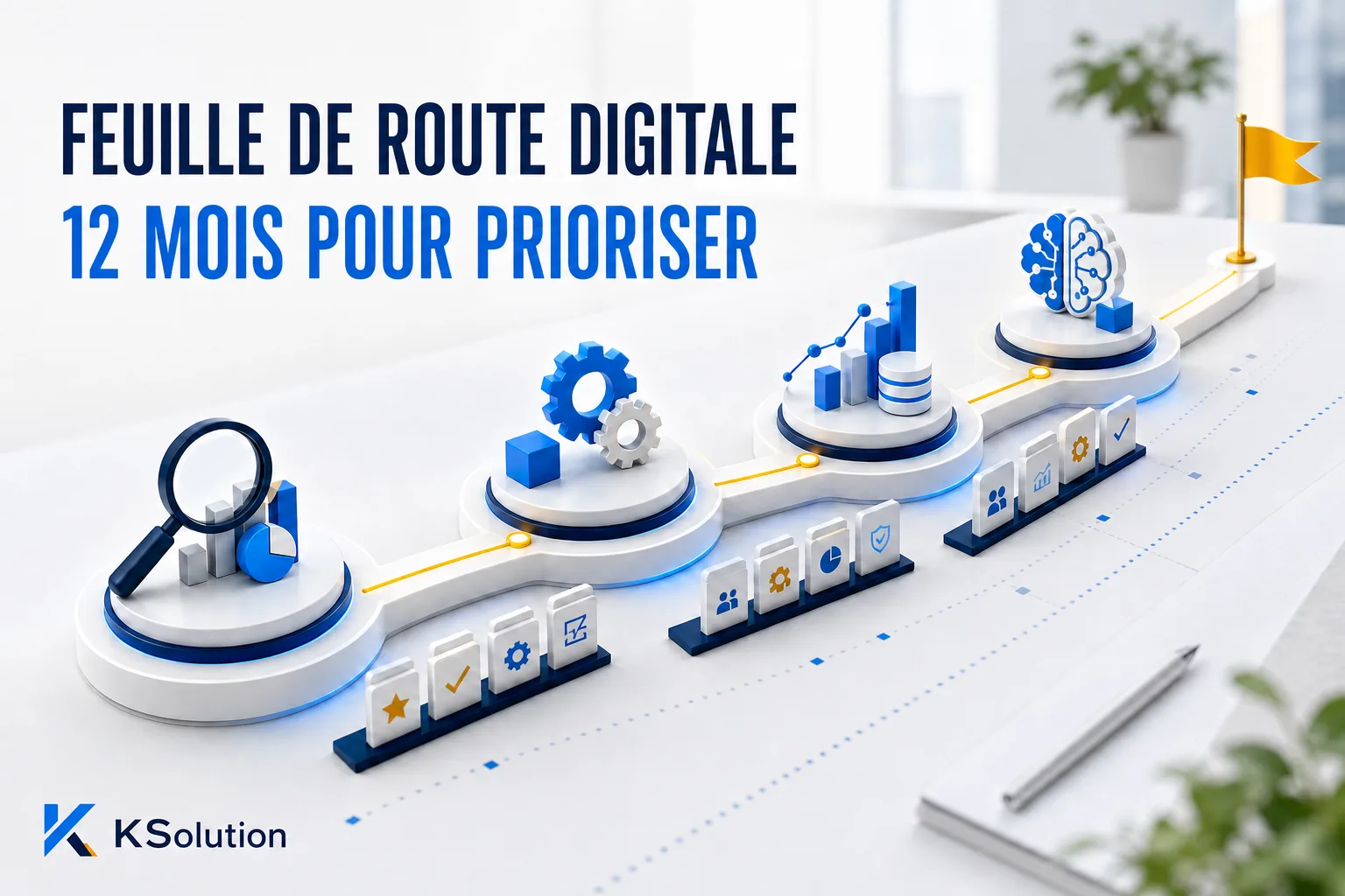Feuille de route digitale PME sur 12 mois : méthode et priorités
