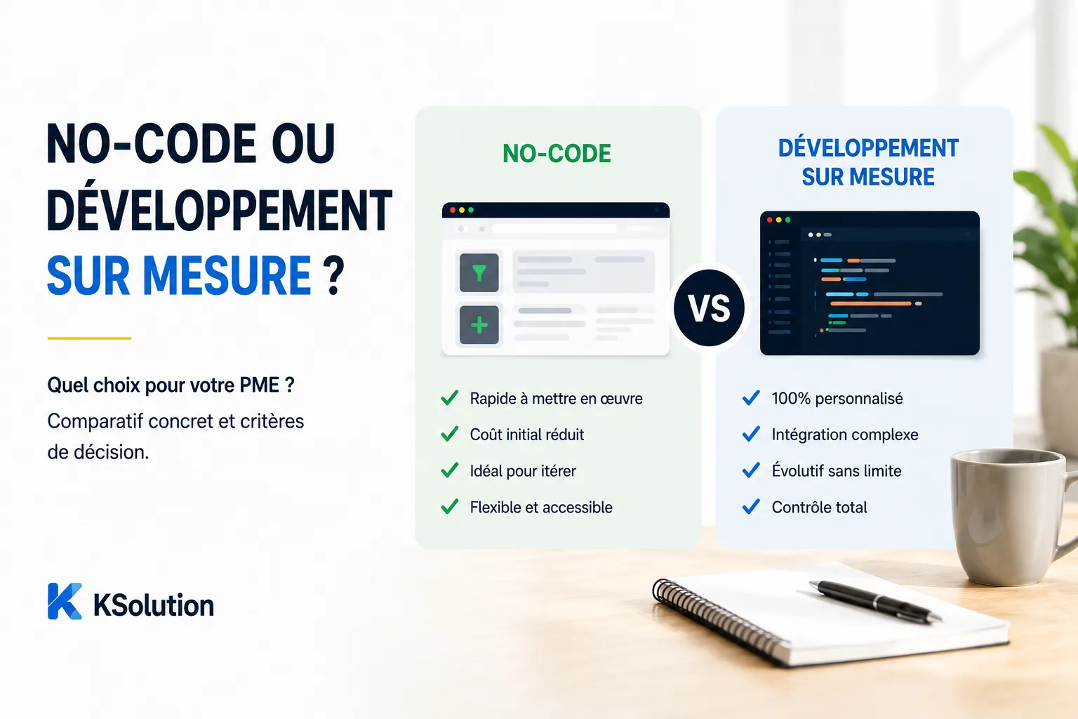 No-code ou développement sur mesure : comment décider sans se tromper