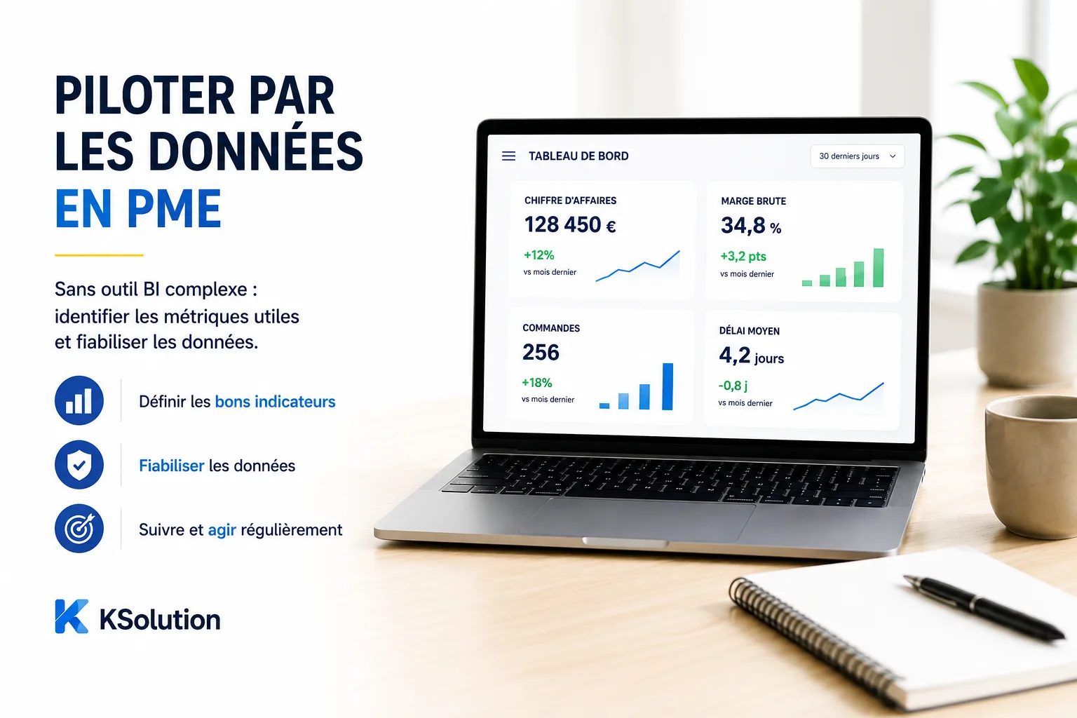 Pilotage par les données en PME : 3 métriques utiles avant d'investir dans un outil BI