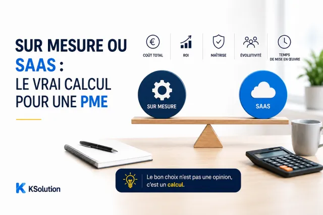 Sur mesure ou SaaS : le vrai calcul pour une PME